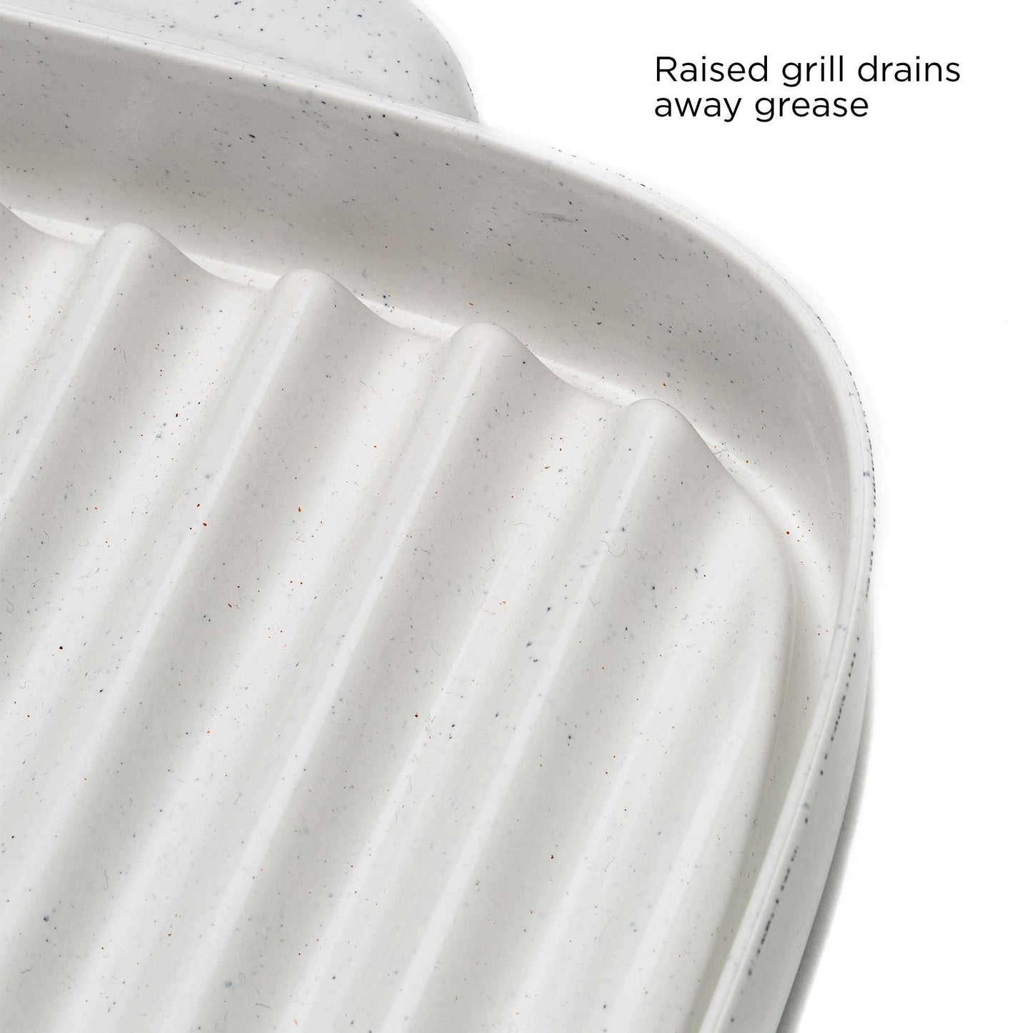 Microwave Bacon Cooker Rack, Grill Crisper Tray 8.5”- White - Ecolution