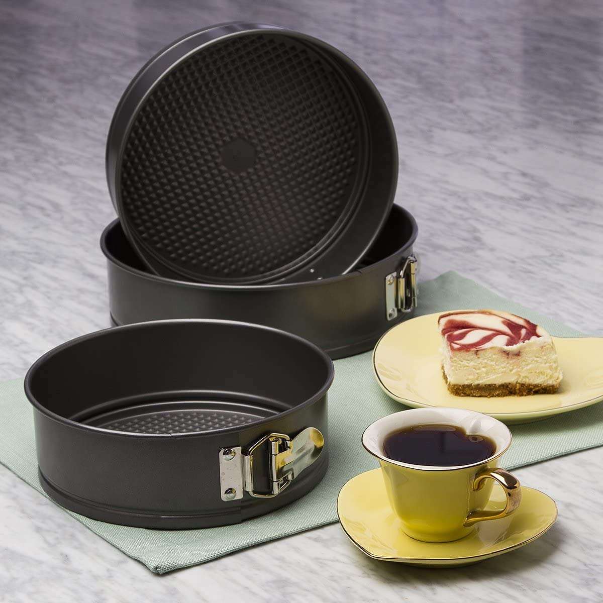 BakeIns Springform Pan Set, 8, 9 & 10 Inch - Ecolution