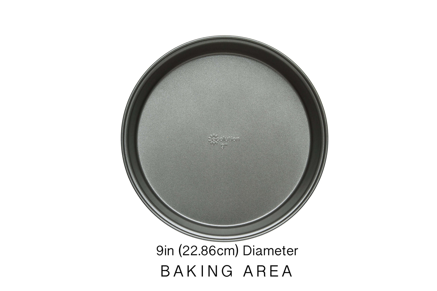 BakeIns Round Cake Pan, 9 Inch - Ecolution