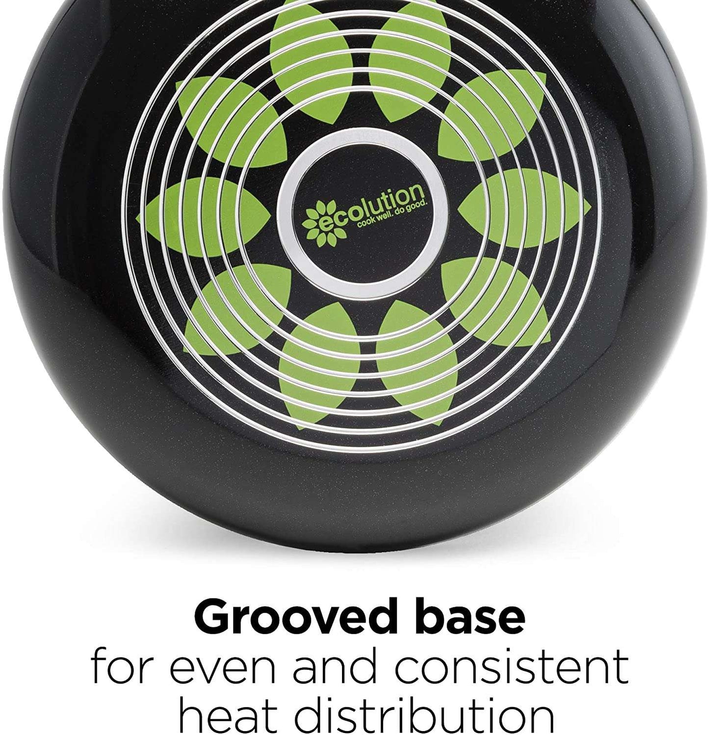 Artistry Non Stick Cookware Set, 8 Piece, Black - Ecolution